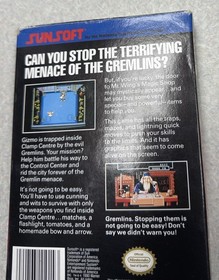 Boxed Nintendo Entertainment System NES Gremlins 2 II: The New Batch - No Manual
