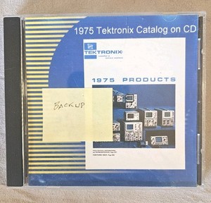Tektronix 1975 Products Catalog On CD, Estate Sale Salvage