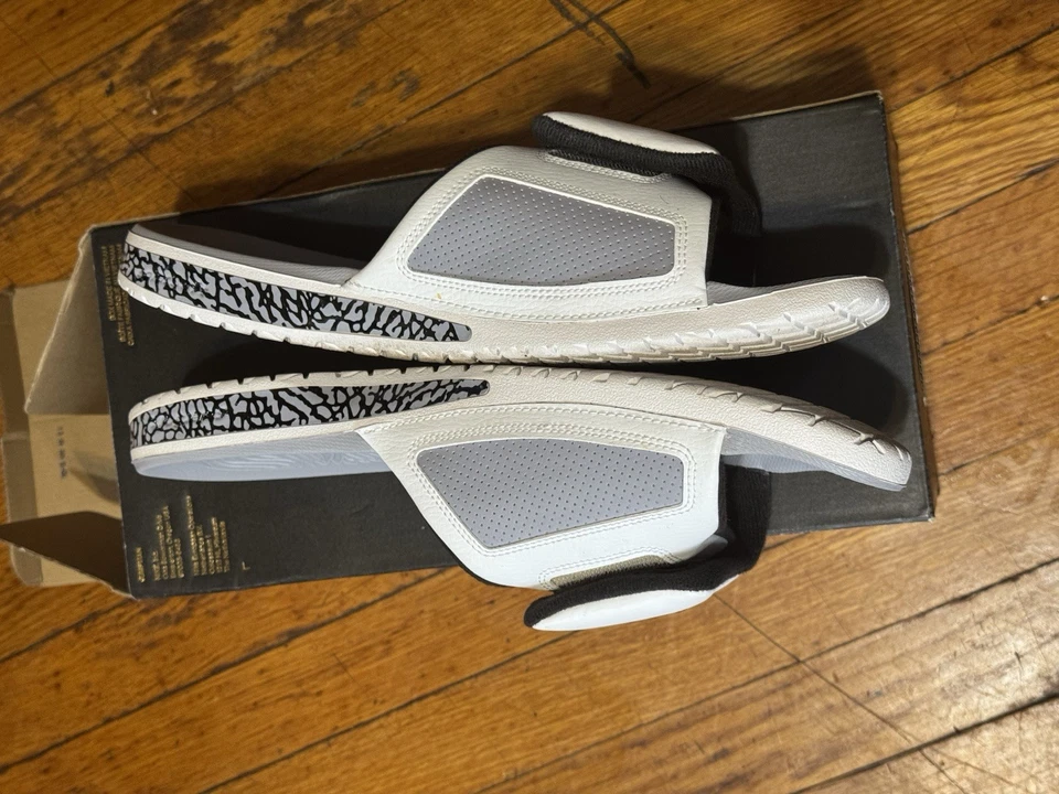 Chanclas Jordan Three Retro / Slide Blanco Cemento Talla 15 Chanclas Foto 4 de 4