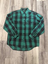 Vintage 90s Levi's Sutter Creek Flannel Mens Shirt Medium Plaid Big E