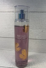 Bath & Body Works Brown Sugar & Fig Fine Fragrance Body Mist Spray 8 oz 90% READ