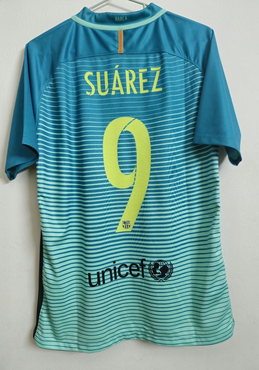 【新品タグ付 正規品 】NIKE FC SUÁREZ スアレス 9 Luis Suarez #9 FC Barcelona Nike 2016/2017 Soccer Jersey Size S | eBay
