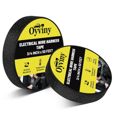 Wire Harness Cloth Tape 3/4-Inch by 50-Foot, Self-Adhesive Fabric Tape for Autom