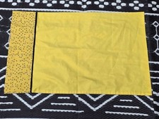 Handmade pillowcase queen size French Seam bright yellow summer bees