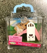 Calico Critters Baby on Slide with Mini Carry Case
