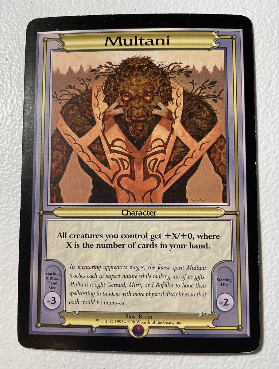MTG Magic: The Gathering Multani Vanguard Oversized Card *Near Mint* WotC