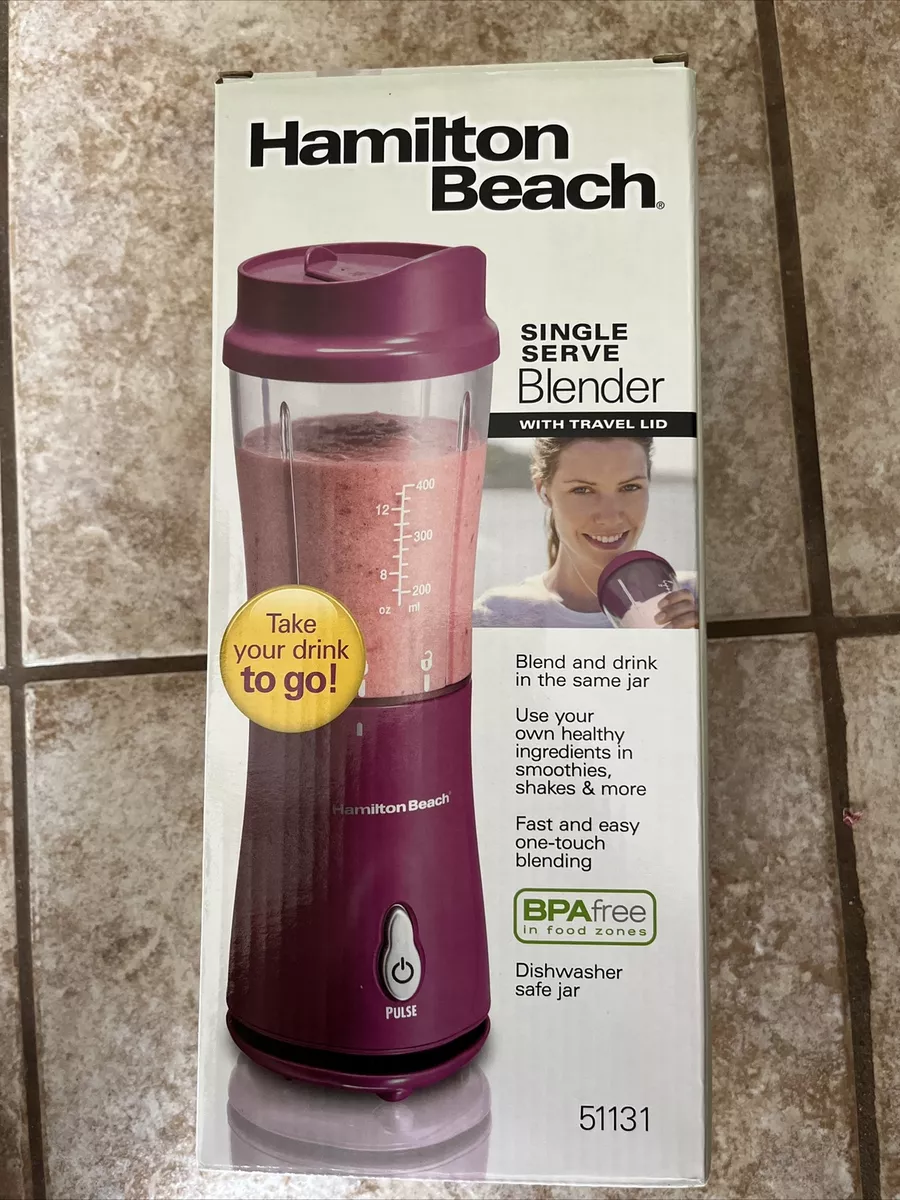 Hamilton Beach Single-Serve Blender with Travel Lid