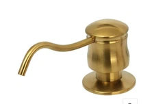 Soap Dispenser Kitchen Sink Brushed Gold Body Refill From Top 17oz Countertop