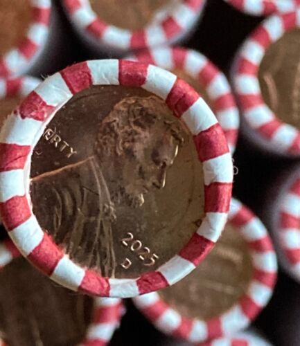 2025 D Lincoln Cents. 1 Roll, 50 BU Penny Coins Ready to Ship