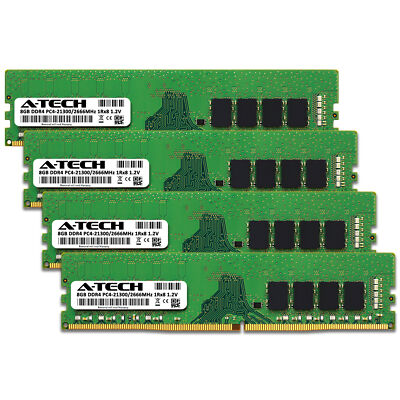 32GB Kit 4x 8GB DDR4-2666 DIMM Crucial CT4K8G4DFS8266 Equivalent