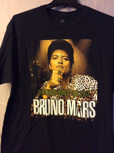 Bruno Mars. XXIV. Magic World Tour Shirt. 2017.  B