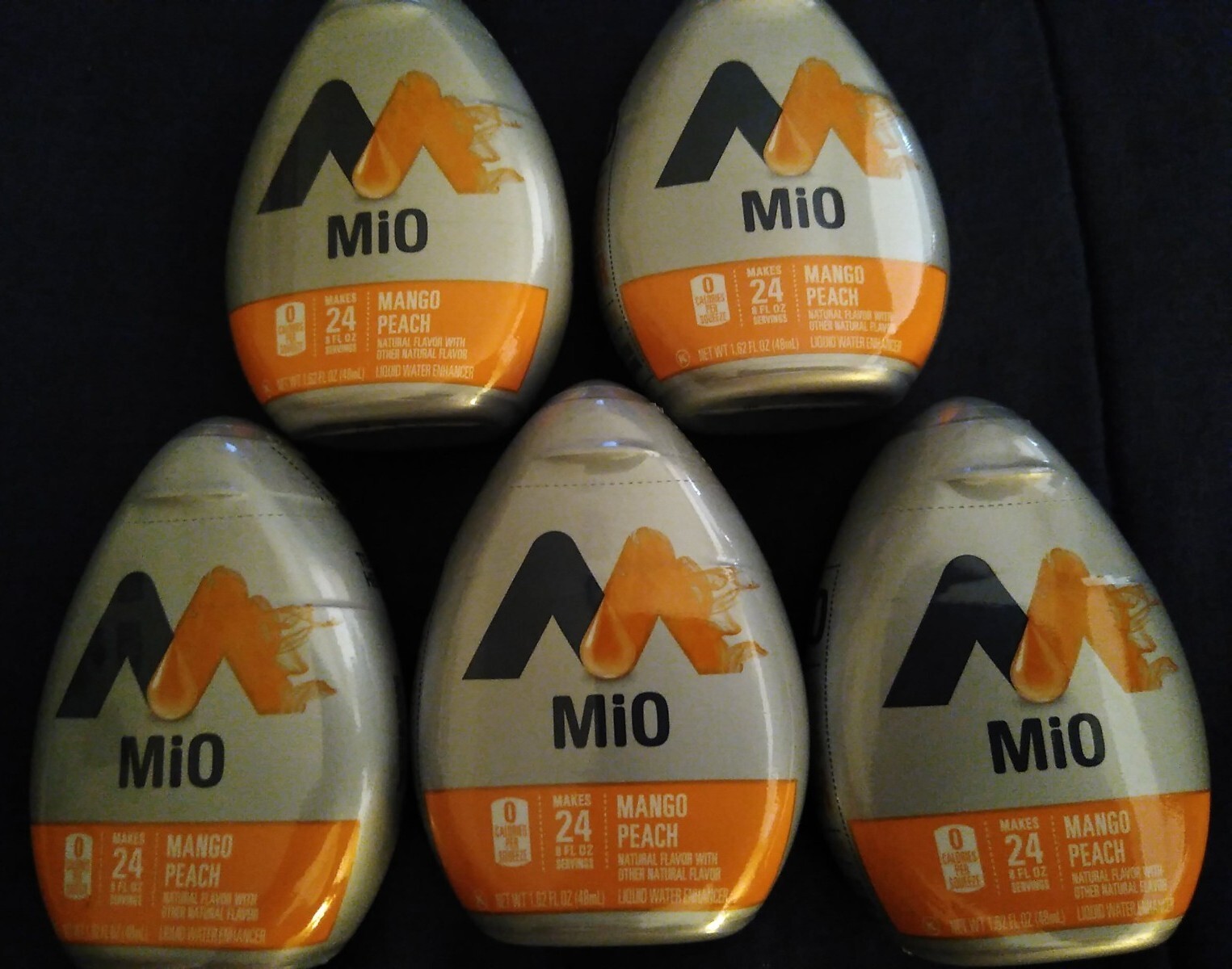 5 MIO Liquid Water Enhancer Drink Mix Mango Peach Health 0 Calories Fitness 