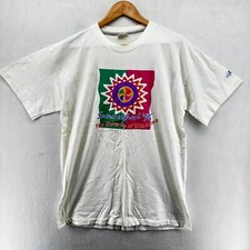 Vintage Old School Clothing Summer Wind White Men's Large Short Sleeve Crew Neck