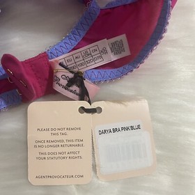 Agent Provocateur Darya Pink Blue Bra 32D NWT