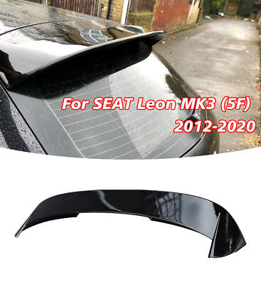 Heck Spoiler Lippe Dachspoiler Schwarz für SEAT Leon MK3 (5F) 2012-2020