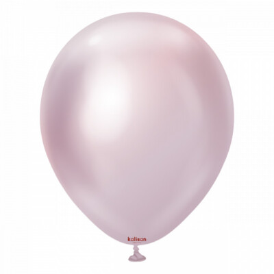 KALISAN MIRROR CHROME PINK GOLD Balloons Natural Latex Metallic Helium 12 inch