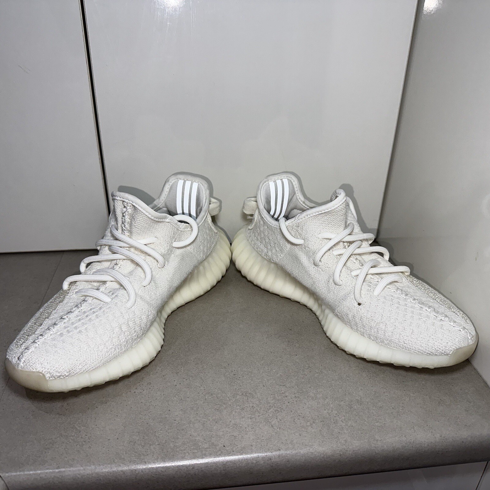 Adidas YEEZY Boost 350 V2 Bone Sneakers Size US Mens 5 (or Womens US 6) thumbnail 6