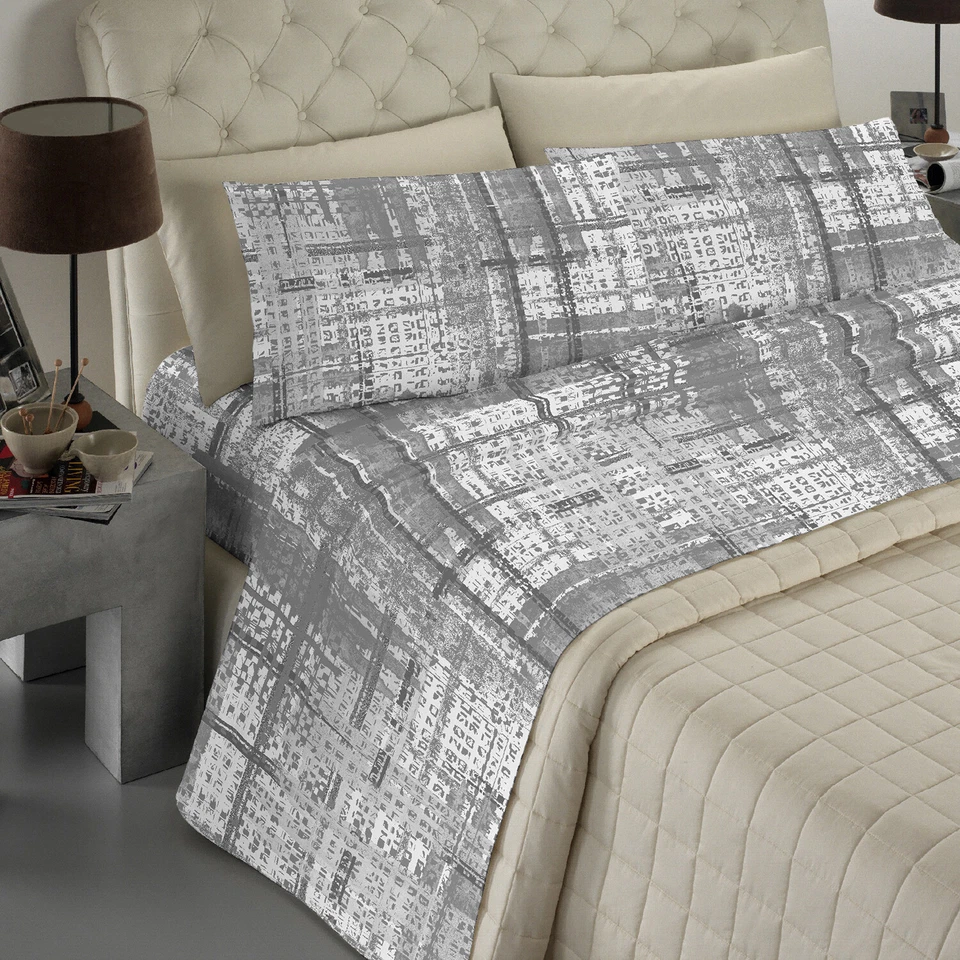 Set Completo Lenzuola No Stiro 100% Microfibra Manopesca, Made in Italy - Immagine 4 di 4