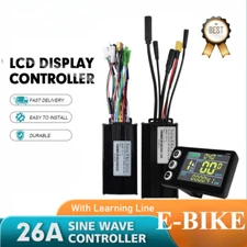 E-bike 26A Three-Mode Sinewave Controller with LCD S866 Display Conversion Kit