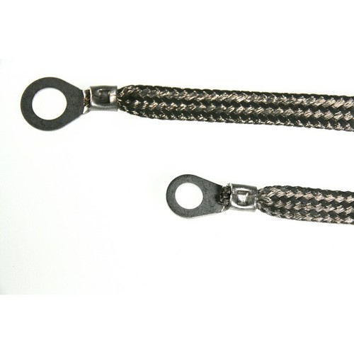 Braided Earth Strap 90A Grounding Flexible Wire 350mm M6-M12 NI 00124906 - Picture 3 of 6