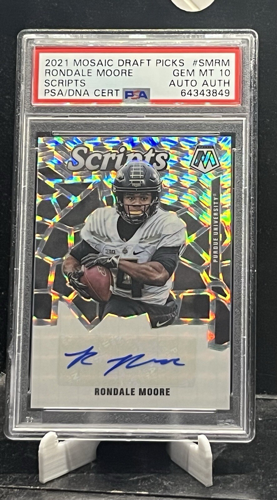 Rondale Moore Panini Mosaic Draft Picks Scripts #SMRM Base