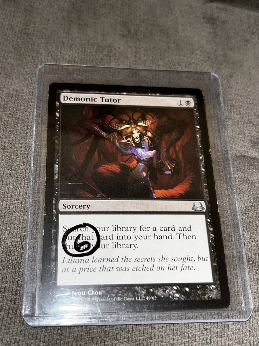 Demonic Tutor Magic: The Gathering Near Mint or Better Uncommon