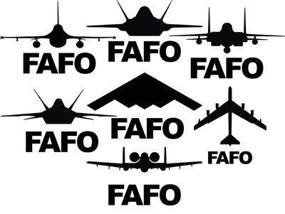 US Air Force Fighter Jet FAFO Stickers, USAF