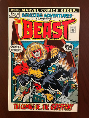 Amazing Adventures #15 (Marvel Comics 1972) Furry Beast 1st Griffin 8.5 VF+