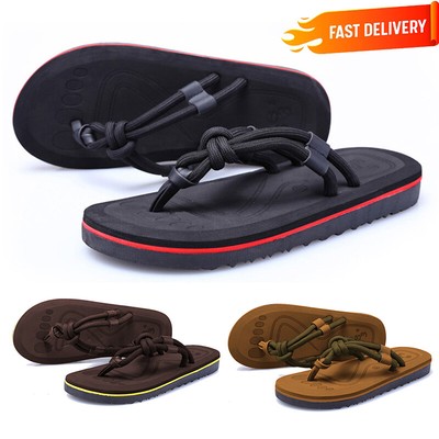Herren Schuhe Flip Flops Zehentrenne Slippers Badelatschen Sandalen Gartenschuhe