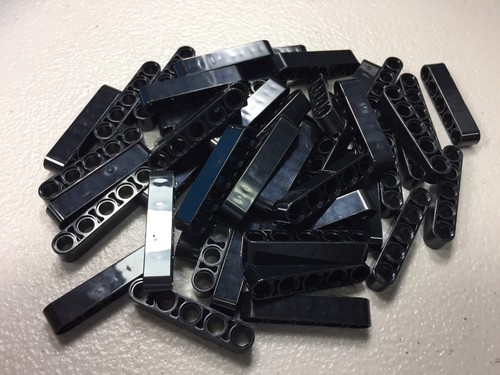 LEGO Technic 1 x 5 Liftarm with holes - thick- Black (x50) 32316 Authentic - Picture 8 of 12