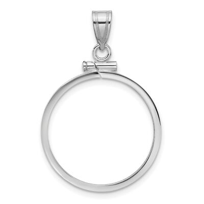 2008 $10 1/4 oz American Buffalo Screw Top Reeded Border Coin Bezel in 14k Gold