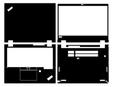 Carbon Vinyl Laptop Sticker Skin Cover for Lenovo ThinkPad S2 yoga Gen6 2021