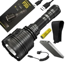 COMBO: NITECORE P30i Rechargeable Flashlight 2000 Lumen w/ 10,000 mAh Powerbank 