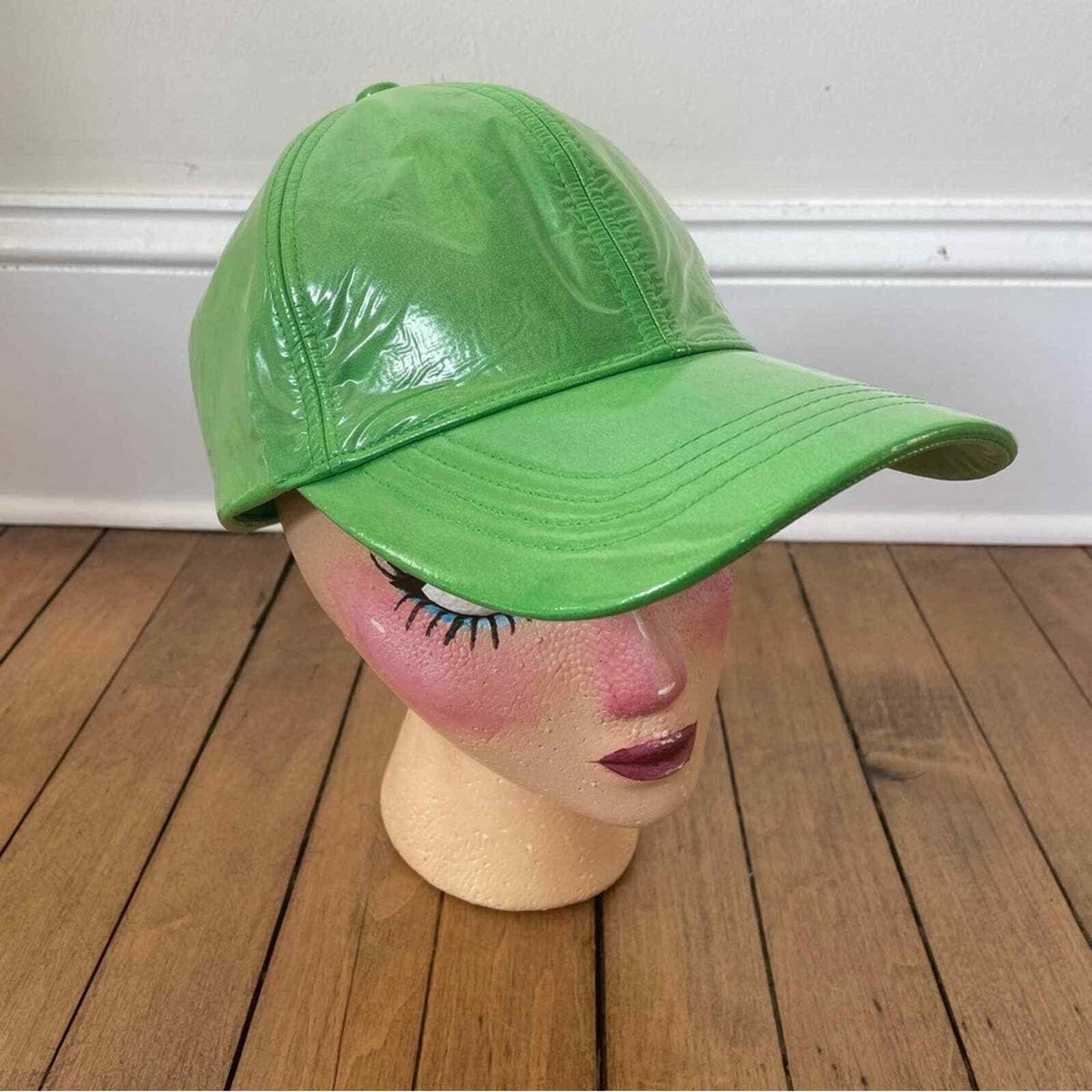Stand Studio Shiny Turquoise leather Baseball Cap Amazon.com:  main image 4