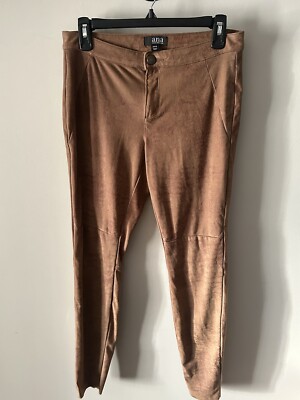 faux suede leggings skinny pants light brown size 27/4 A New
