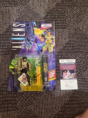 Michael Biehn Signed Kenner Aliens Space Corp. Hicks 5  Action Figure JSA Auto