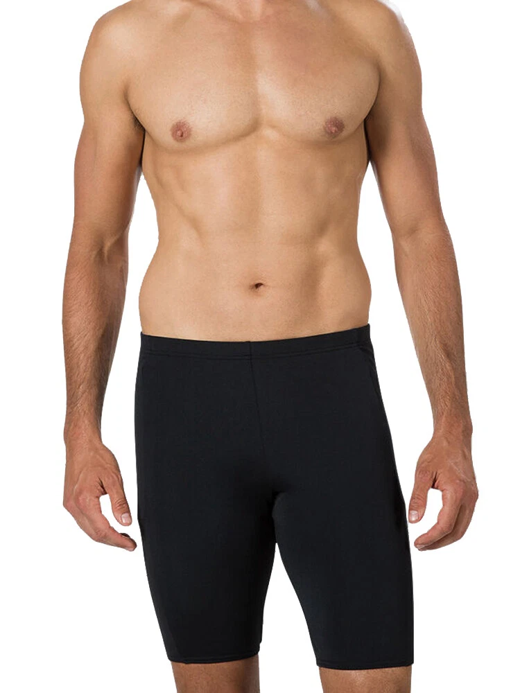 Speedo Mens Mesh Panel Jammer Swimming Trunks 8 11750C722 Black Blue