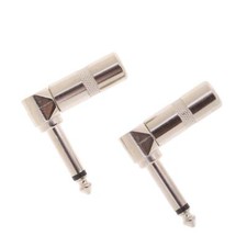 90 Degree 3.5 mm Stereo Plug to 6.35mm Audio Adapters