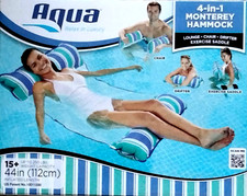 Aqua 4 in 1 Monterey Hammock Pool Float - 44 in 112 cm - New