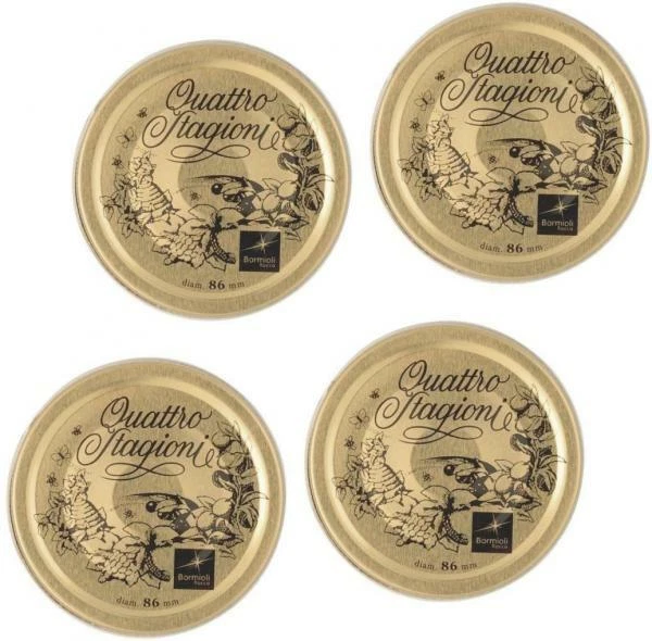 BORMIOLI ROCCO Quattro Stagioni Metal - Tapa de repuesto 86mm - 4 piezas