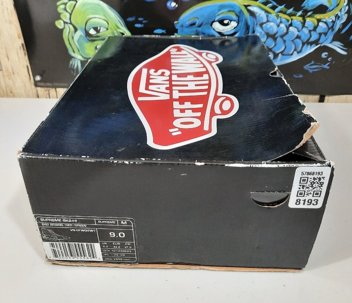 Vans Sk8-Hi Supreme コラボ スニーカー26.5 楽天市場】VANS バンズ SUPREME X SK8-HI 'BLACK HOLE PUNCH