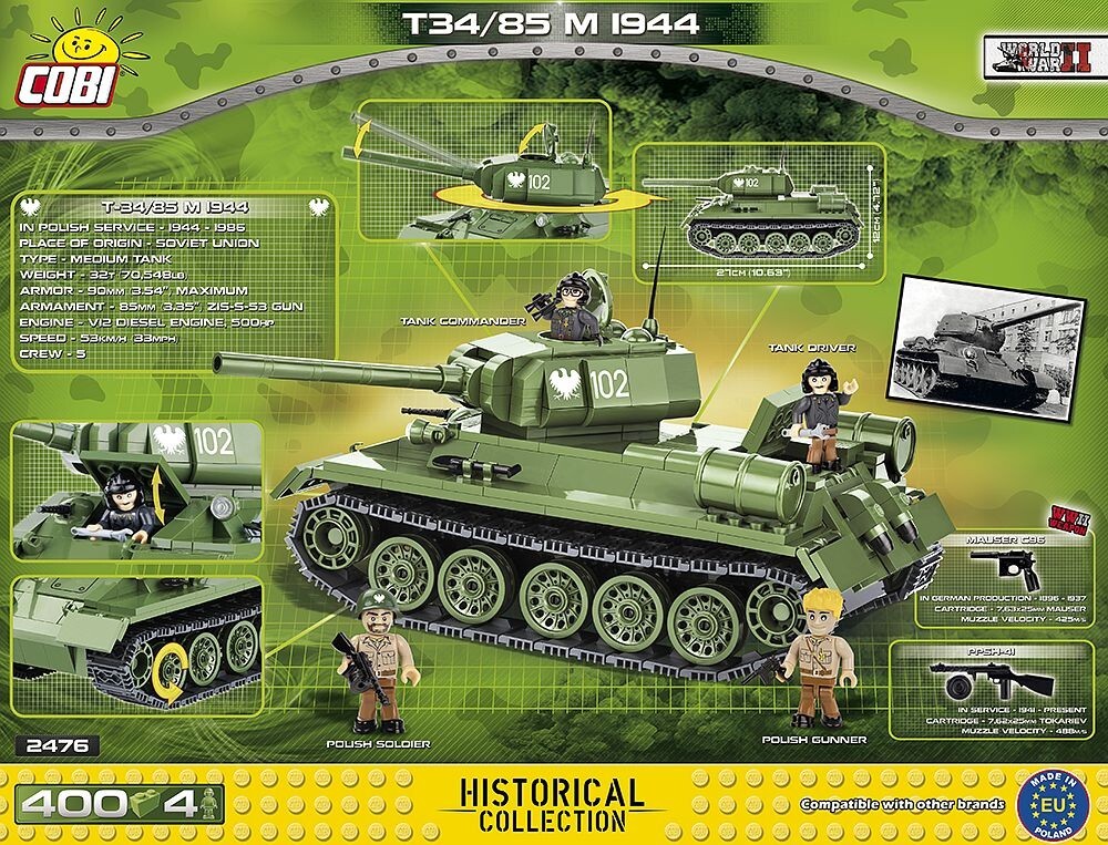 Cobi T34/85 M 1944 #2476 -rare- | eBay