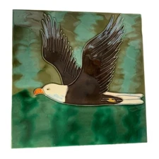 Bald Eagle Bird Backsplash 8x8 Decorative Wall Art Ceramic Tile  New