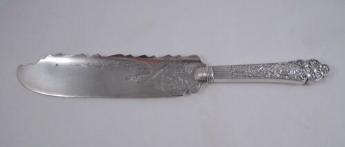 GORHAM MEDICI OLD HOLLOW HANDLE STERLING ALL SILVER ICE CREAM SERVER BRITE CUT - Picture 1 of 6