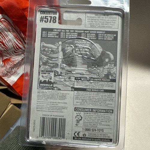 Hot Wheels '56 Flashsider Vehicle 1/12 Treasure Hunt Series 1996 Mattel #16675 - Picture 6 of 6