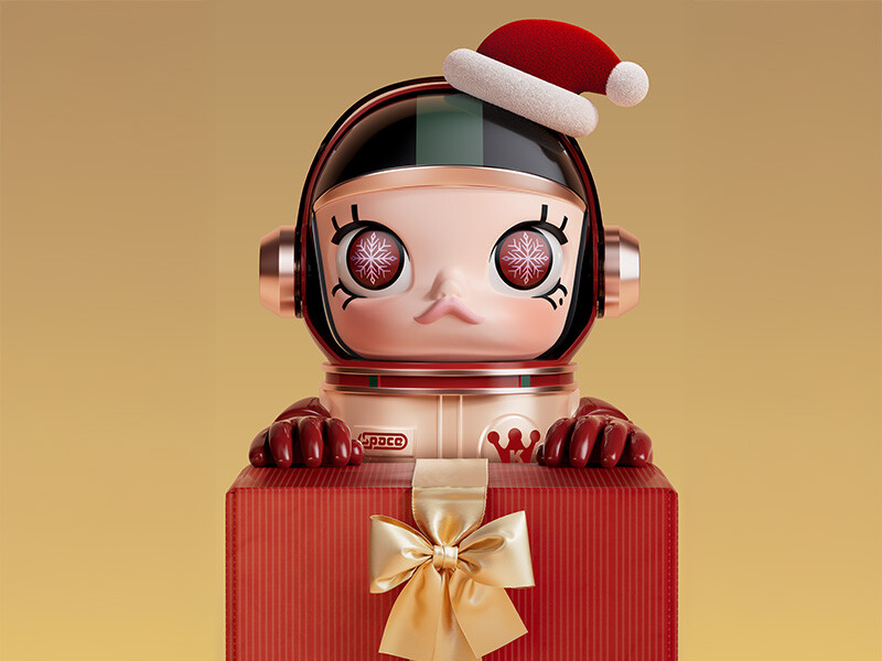 POP MART MEGA Collection 400% SPACE MOLLY Christmas 2024