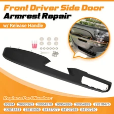 80994 Black Front Driver Side Door Armrest Repair 27in for 10-14 Tahoe Silverado