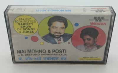 Mai Mohno & Posti By K. Deep And Jagmohan Kaur PUNJABI Songs Cassette Weston    
