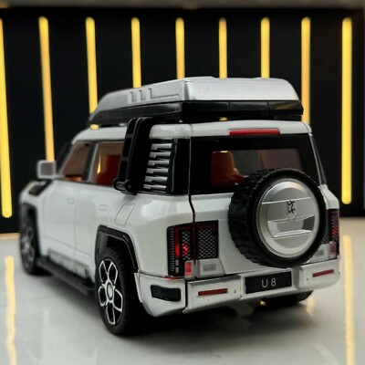 1:24 BYD Yangwang U8 SUV Alloy Car Model Diecast New Energy Off-Road Car Models