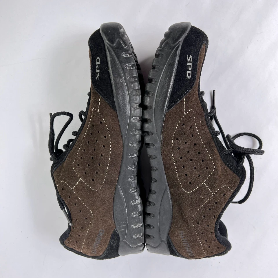 Shimano SPD SH-MT21 Brown Suede Mountain Biking Cycling Shoes Size 39 EU 5.8 US - Image 4 of 4